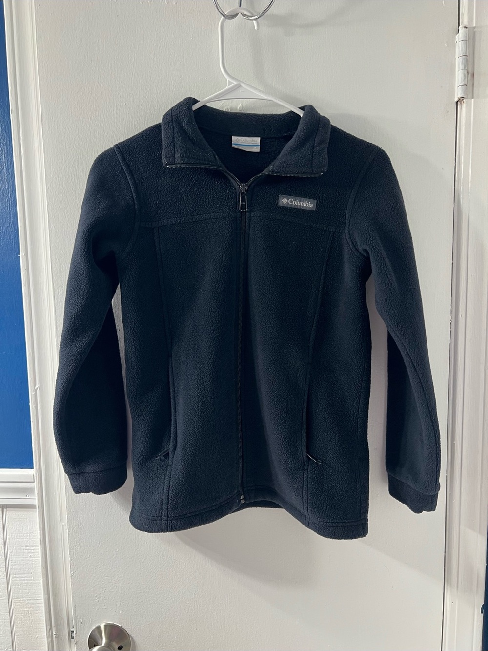 Columbia Kids Black Full‑Zip Fleece Jacket